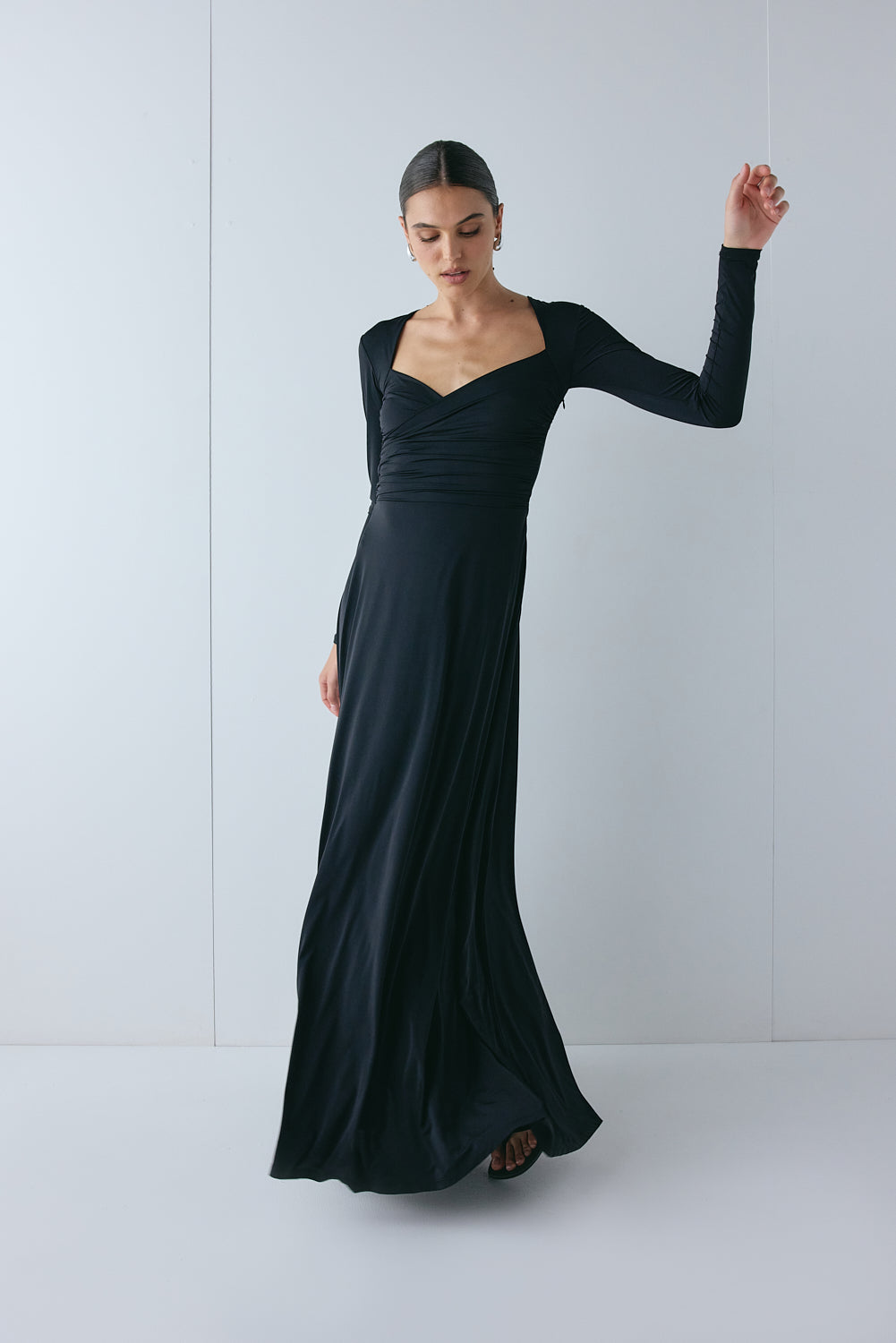 Valentine Maxi Dress Black | VRG GRL near me