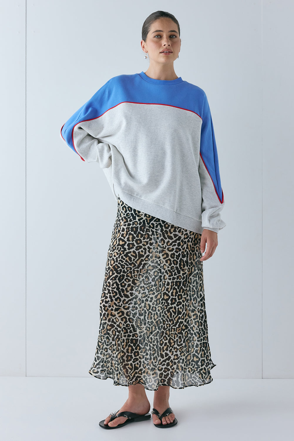 Francesca Sheer Maxi Dress Leopard | VRG GRL online