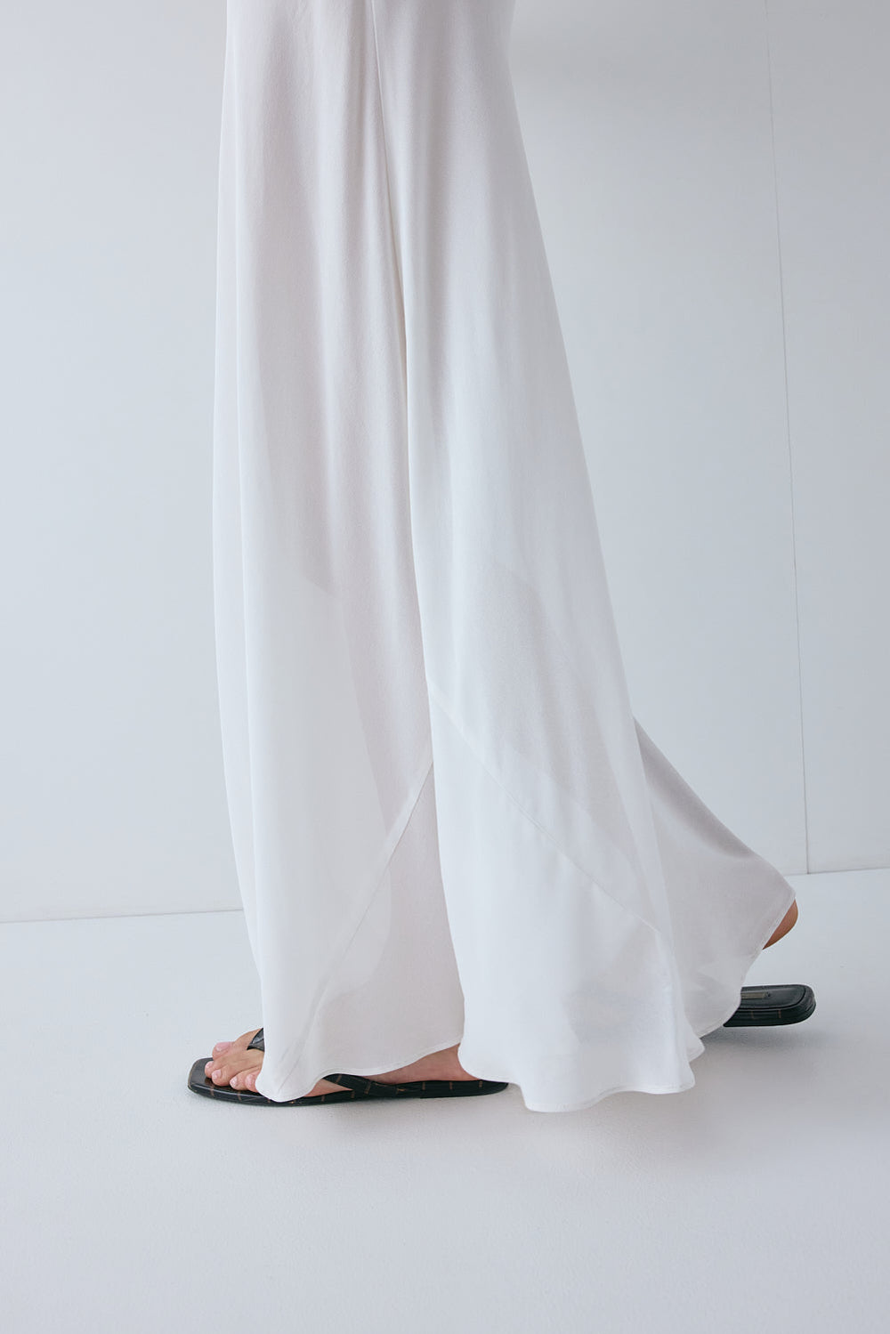 Florence Sheer Maxi Dress White | VRG GRL for sale