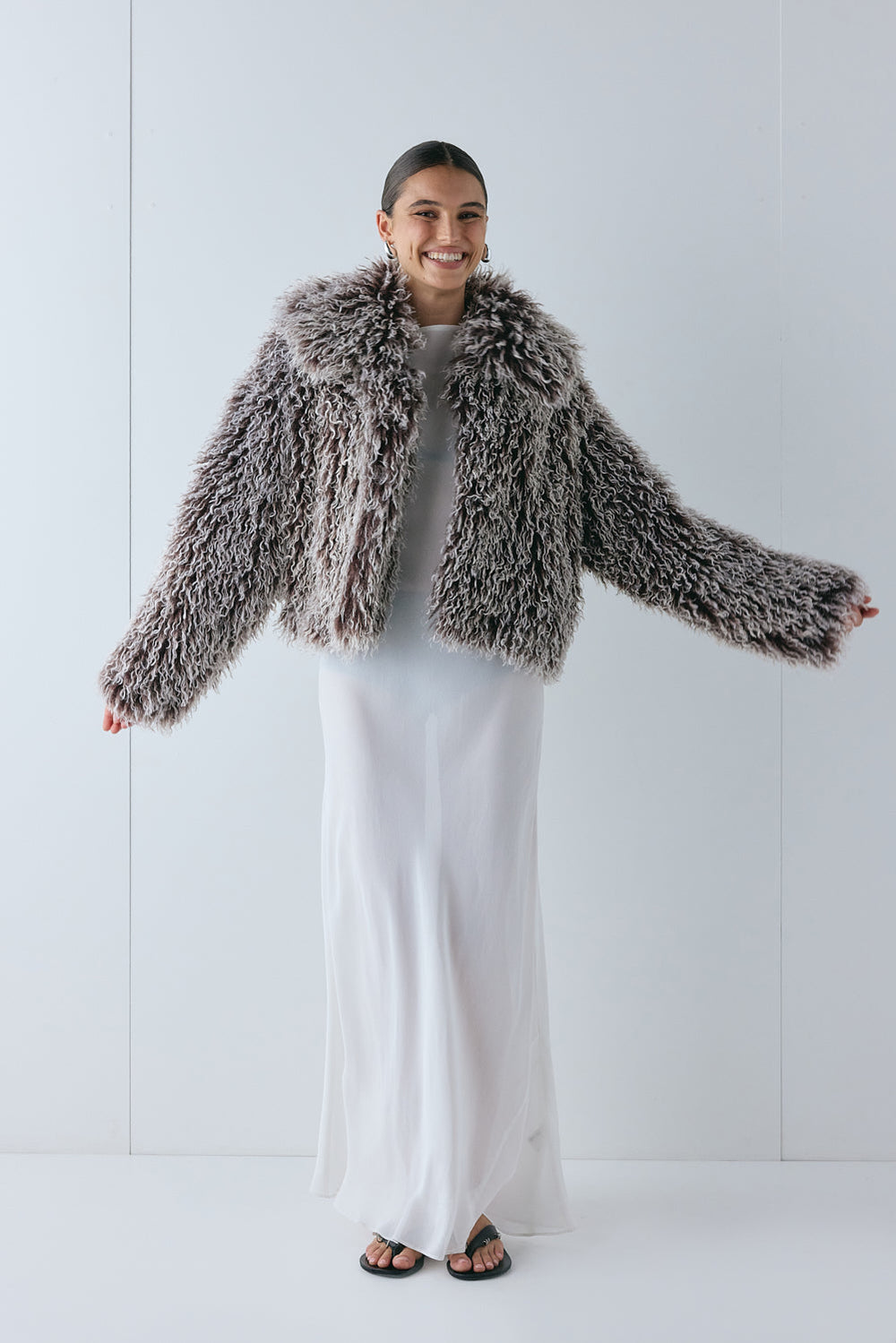 Florence Sheer Maxi Dress White | VRG GRL for sale