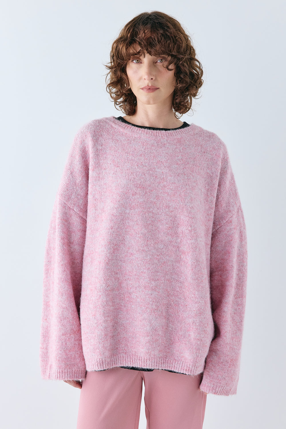 Juni Knit Jumper Pink Marle | VRG GRL online