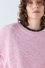 Juni Knit Jumper Pink Marle | VRG GRL online
