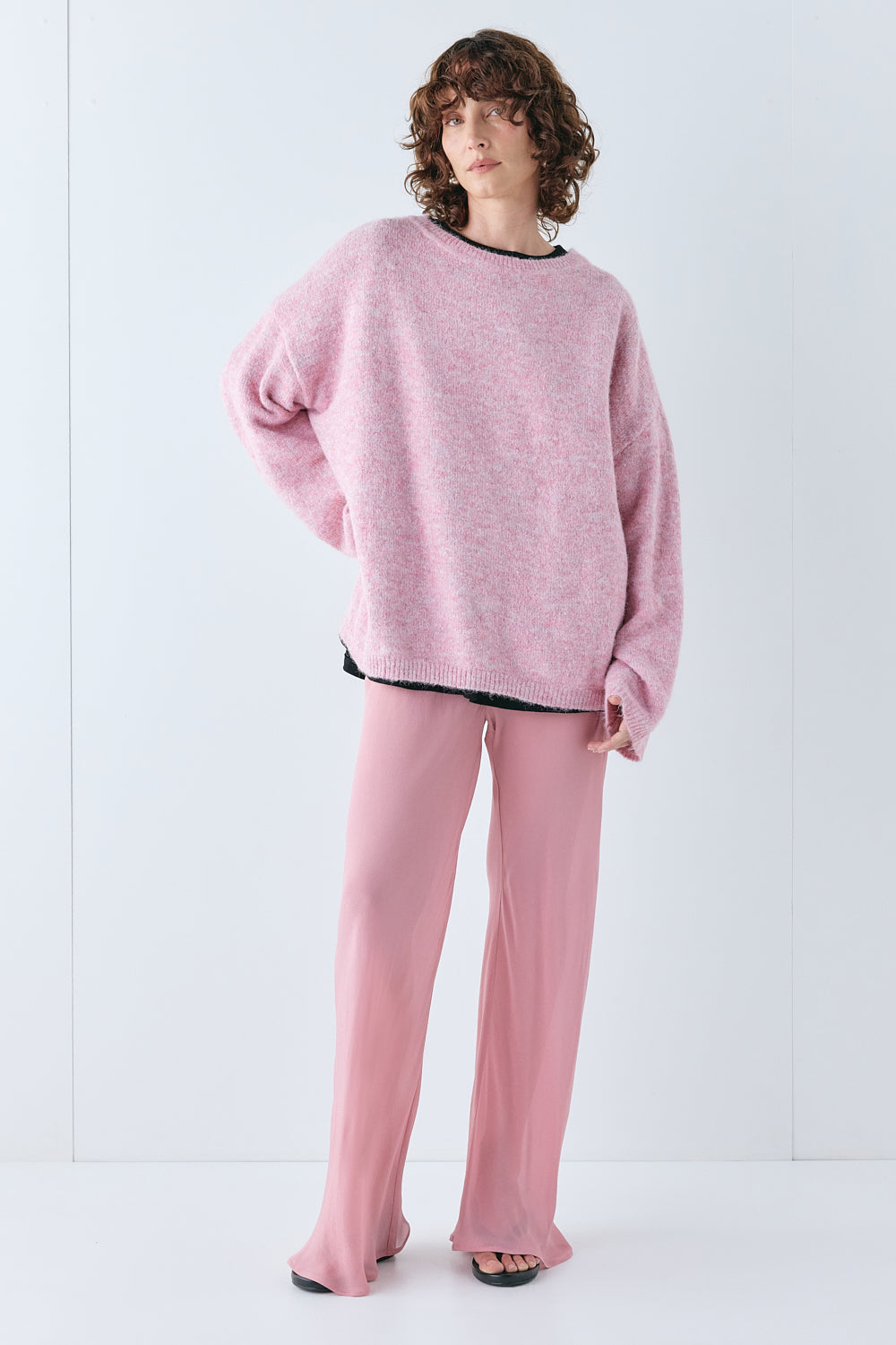 Juni Knit Jumper Pink Marle | VRG GRL online