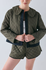 Yvette Jacket Khaki | VRG GRL sale