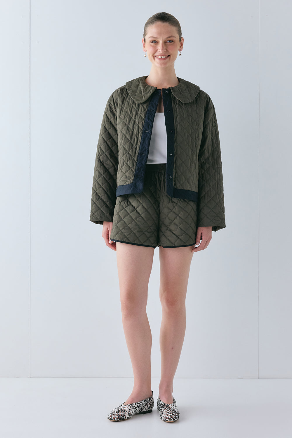 Yvette Jacket Khaki | VRG GRL sale