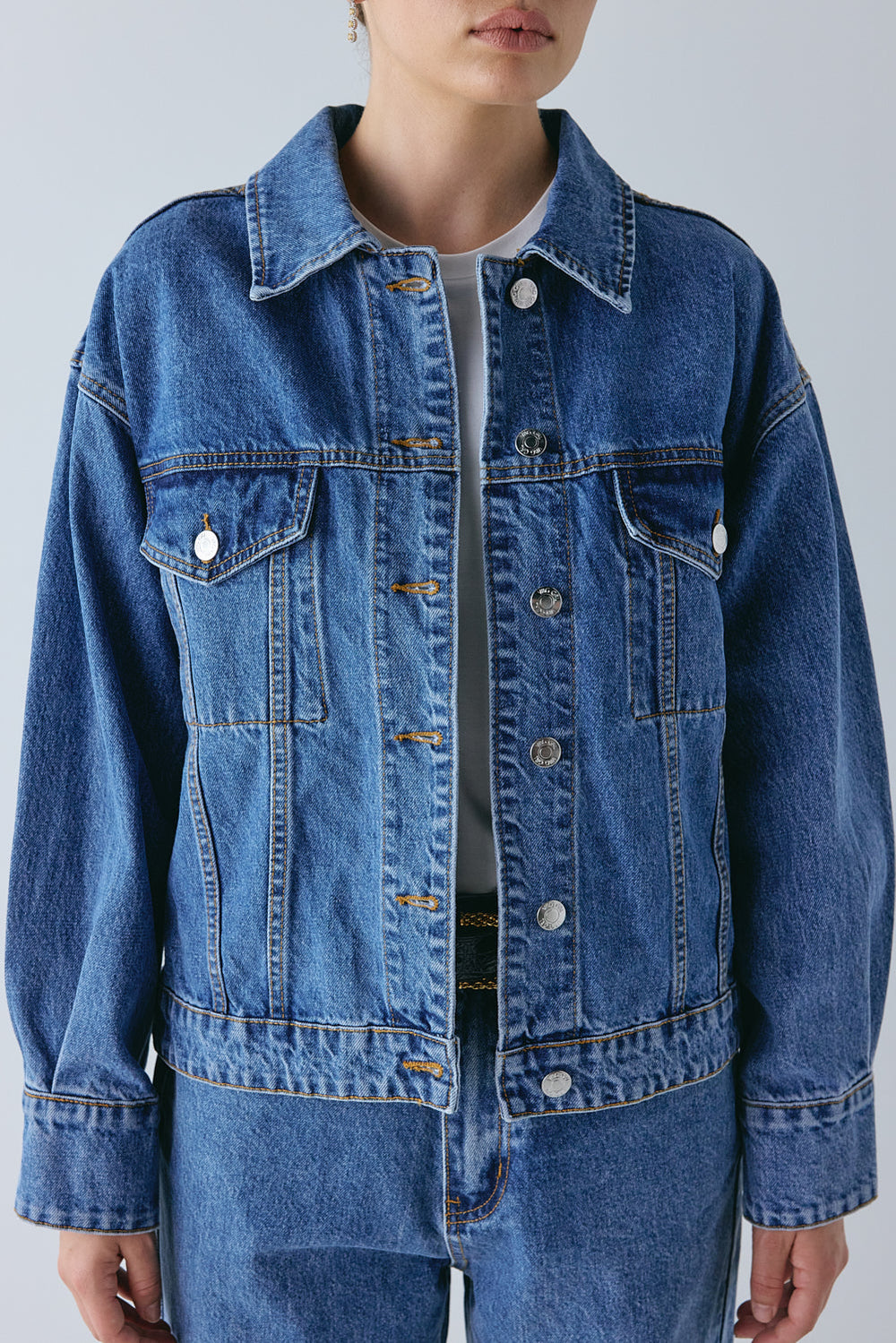Yuki Denim Jacket Blue | VRG GRL for sale