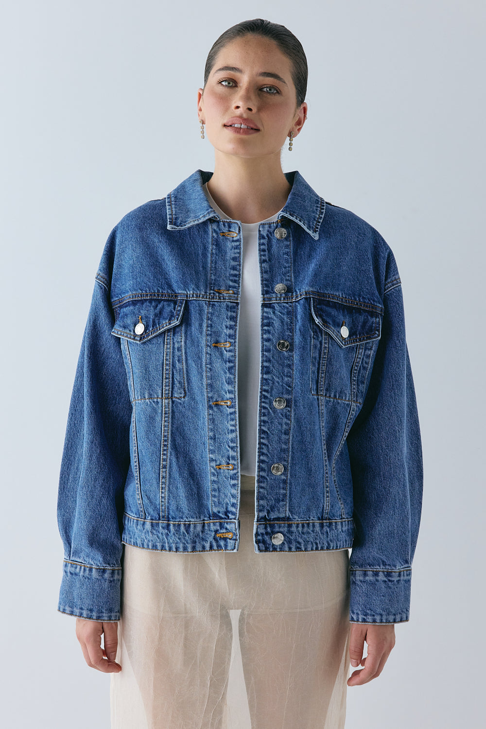 Yuki Denim Jacket Blue | VRG GRL for sale