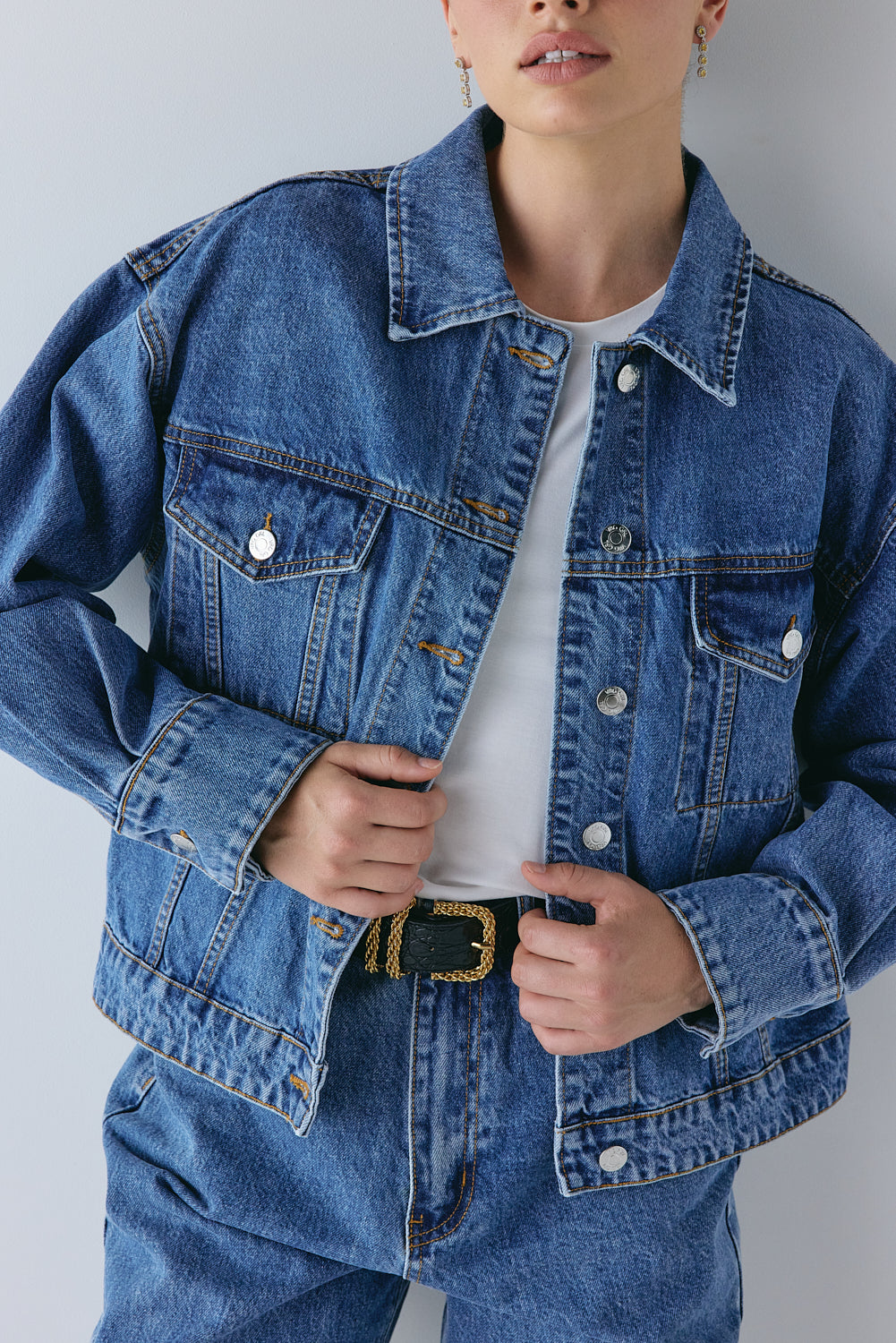 Yuki Denim Jacket Blue | VRG GRL for sale
