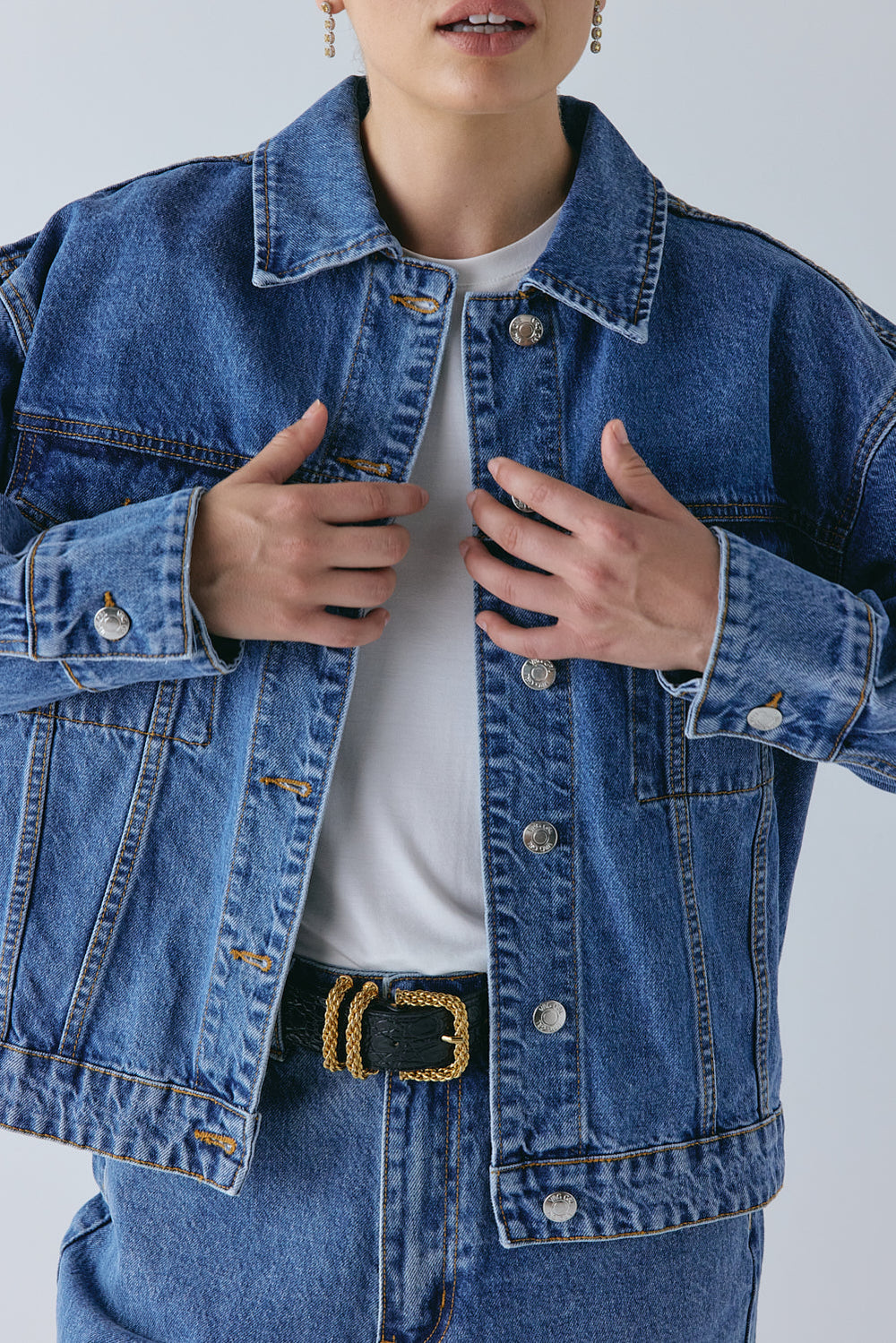 Yuki Denim Jacket Blue | VRG GRL for sale