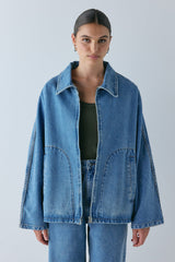 Mischa Denim Jacket Blue | VRG GRL discount