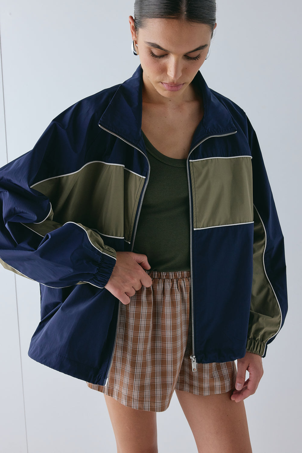 Darcy Spray Jacket Navy | VRG GRL near me