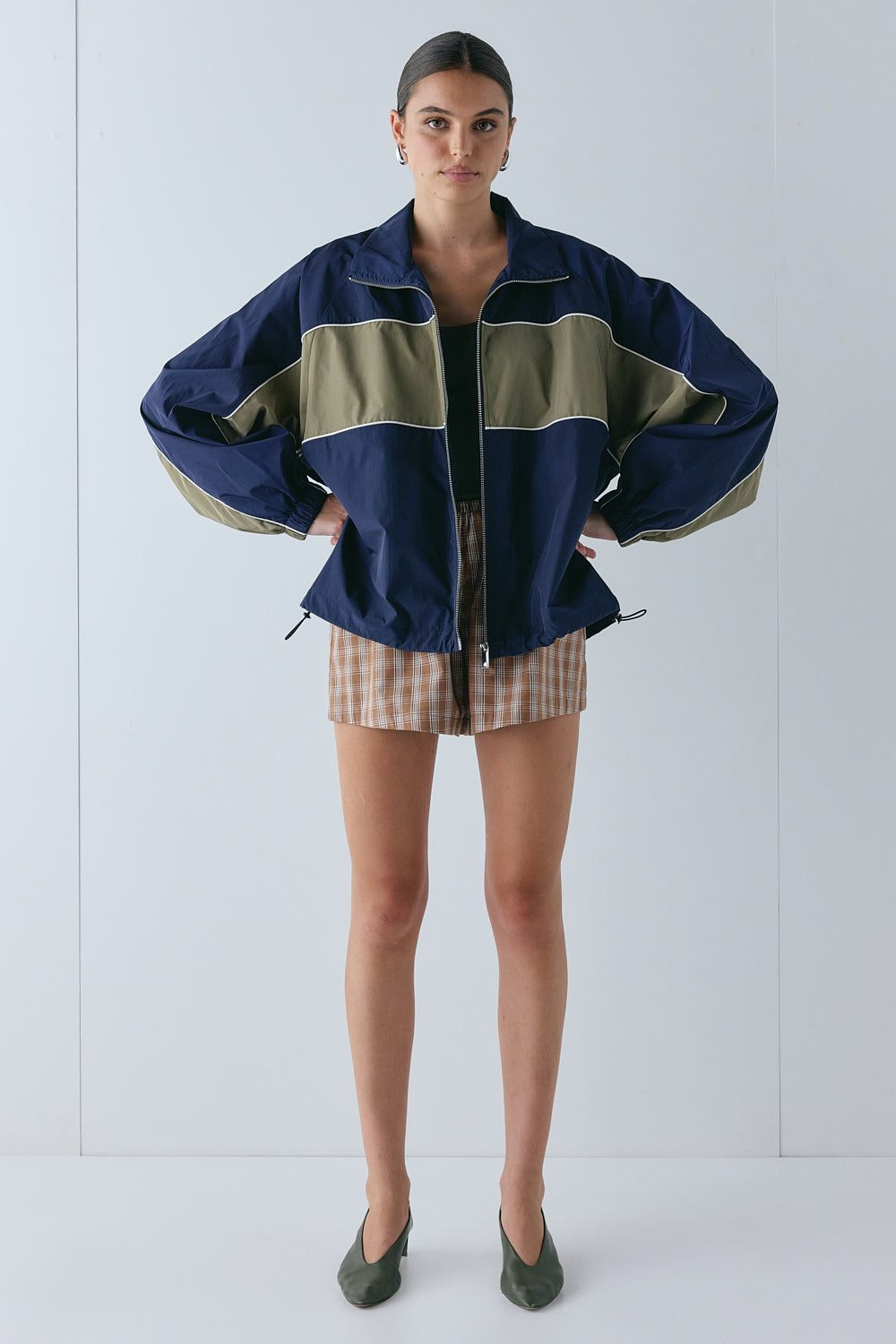 Darcy Spray Jacket Navy | VRG GRL near me