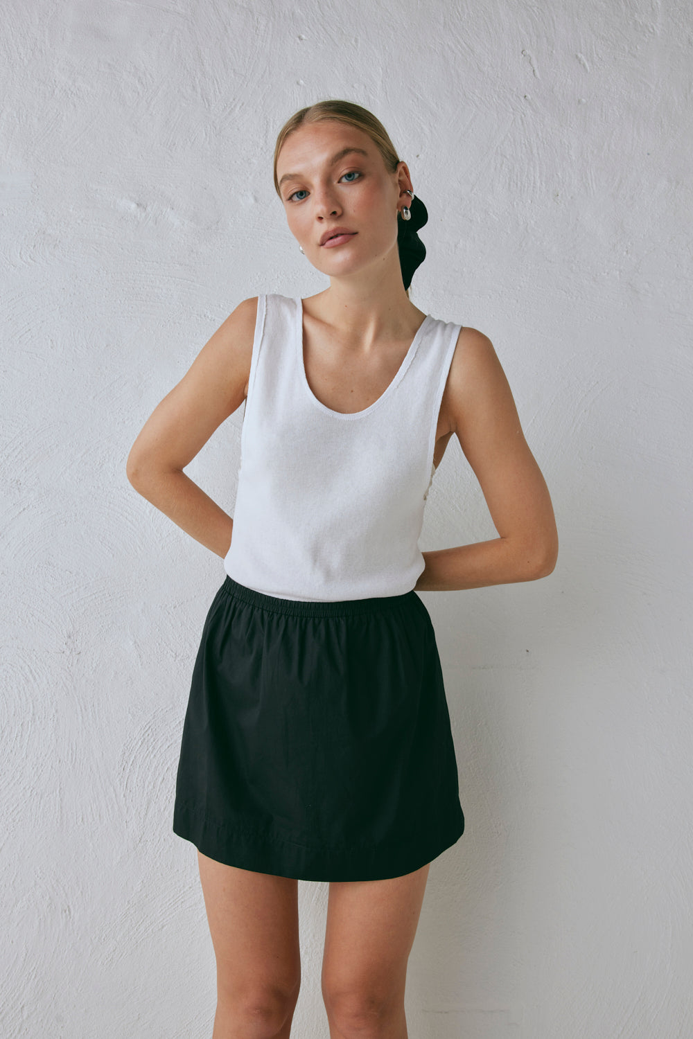 Elka Mini Skirt Black | VRG GRL sale