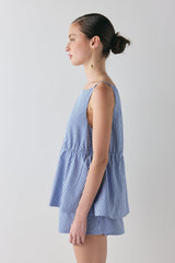 Indi Top Blue Stripe | VRG GRL on sale