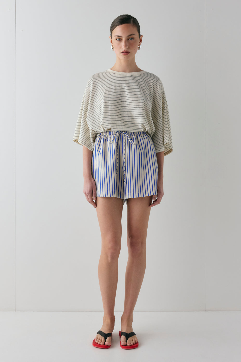 Annika Shorts Cobalt Stripe | VRG GRL US
