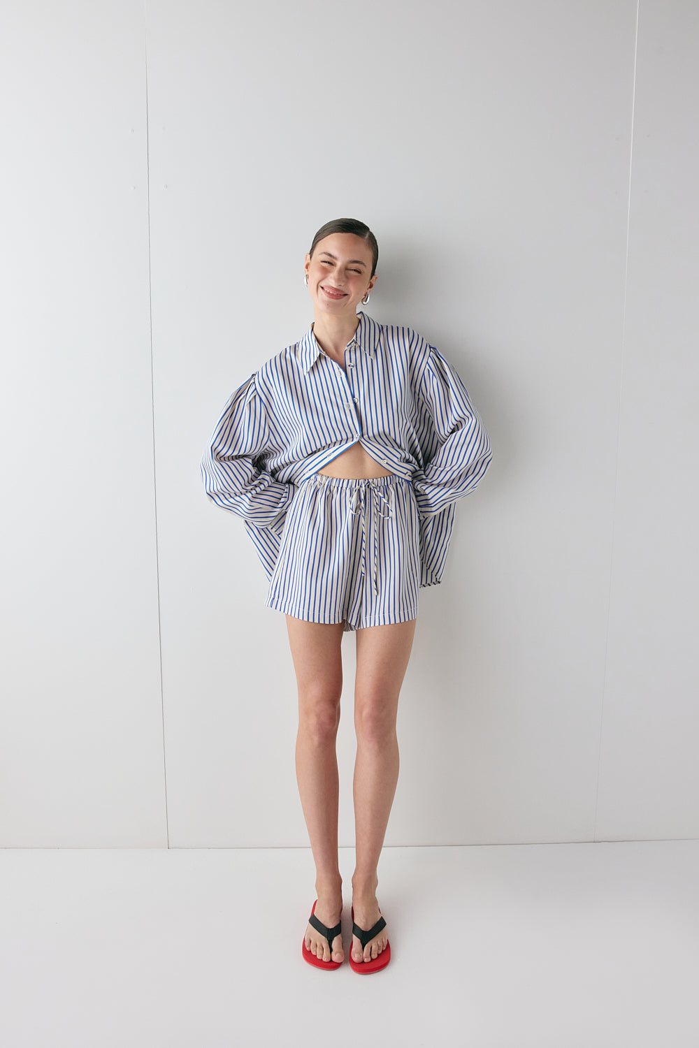 Annika Shorts Cobalt Stripe | VRG GRL US