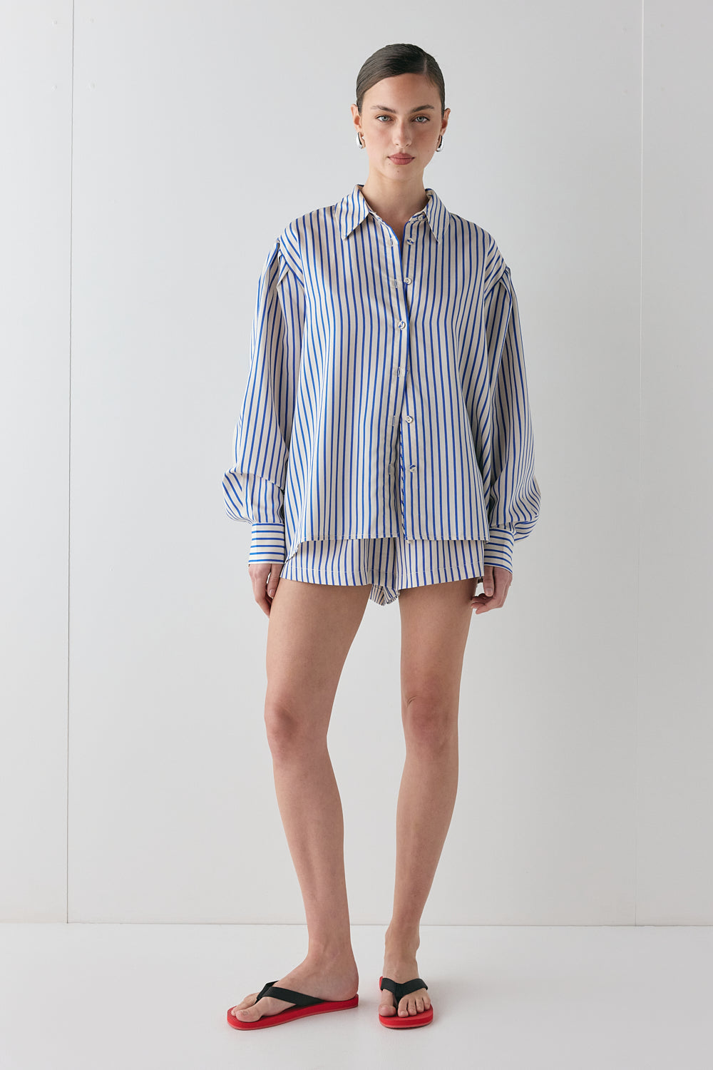 Annika Shorts Cobalt Stripe | VRG GRL US