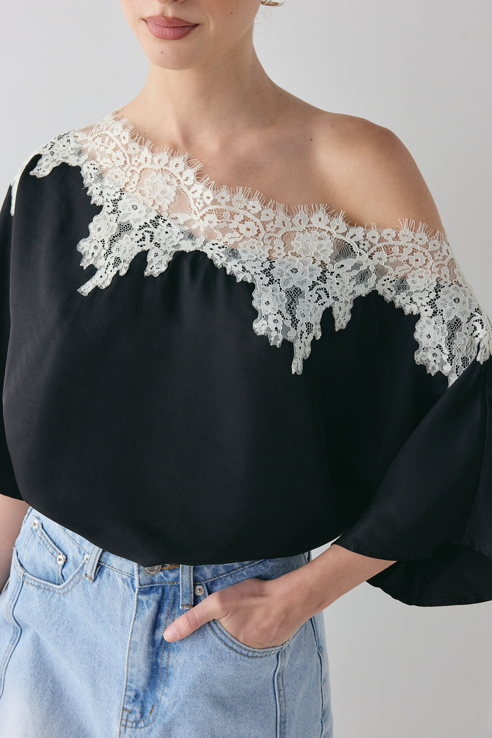 Miette Lace Top Black | VRG GRL sale