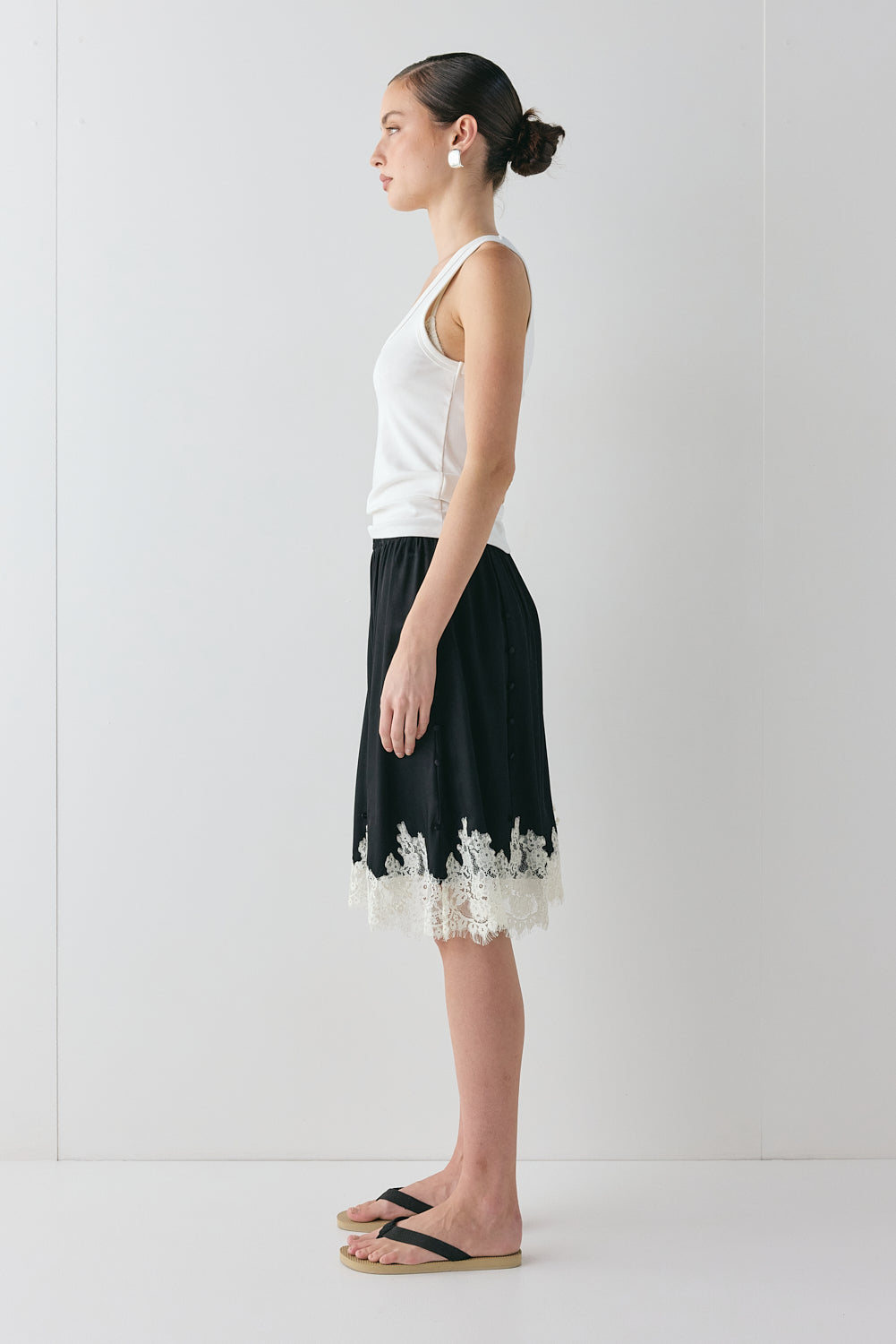 Thea Lace Skirt Black | VRG GRL for sale