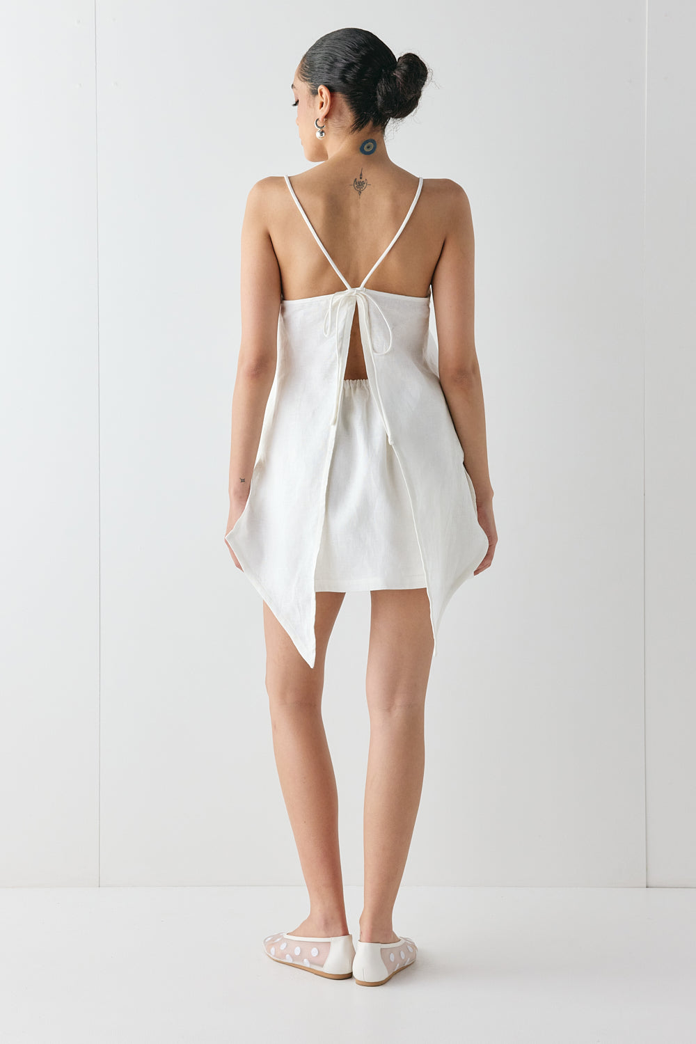 Jovi Linen Mini Skirt White | VRG GRL sale