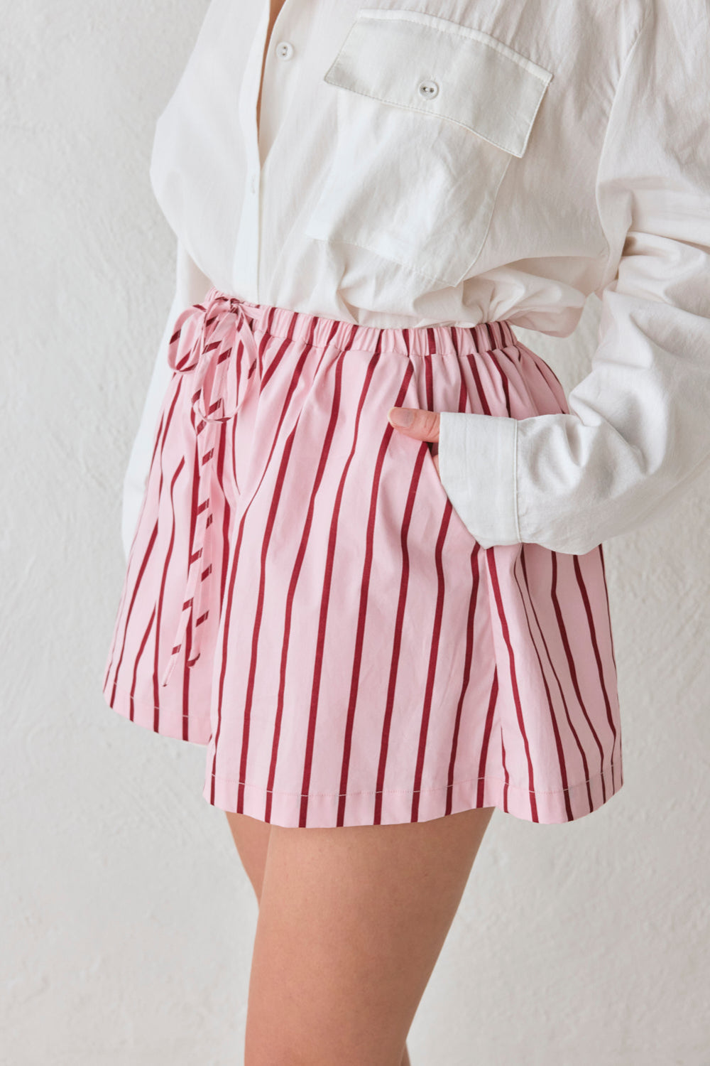 Annika Shorts Berry Stripe | VRG GRL near me