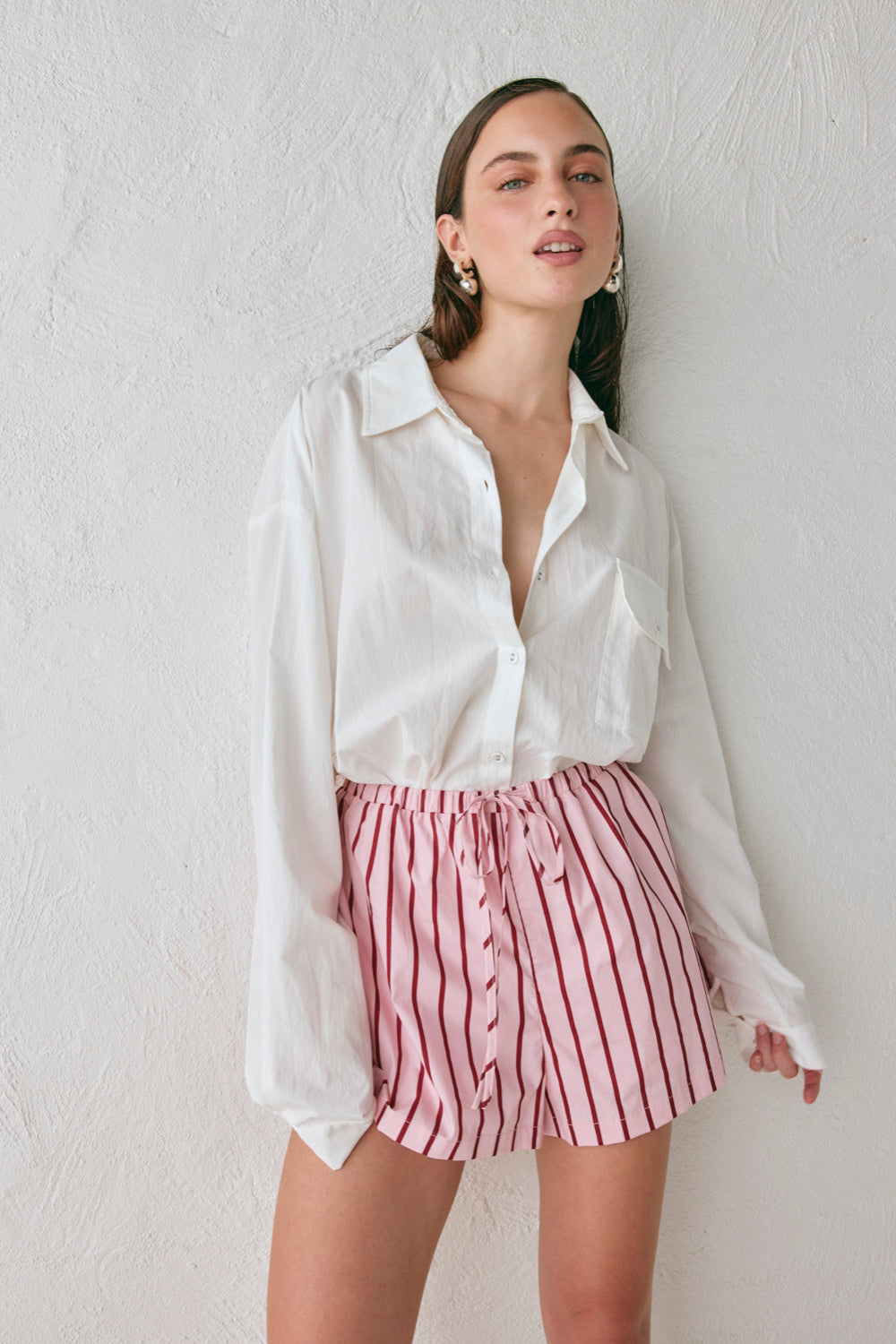 Annika Shorts Berry Stripe | VRG GRL near me