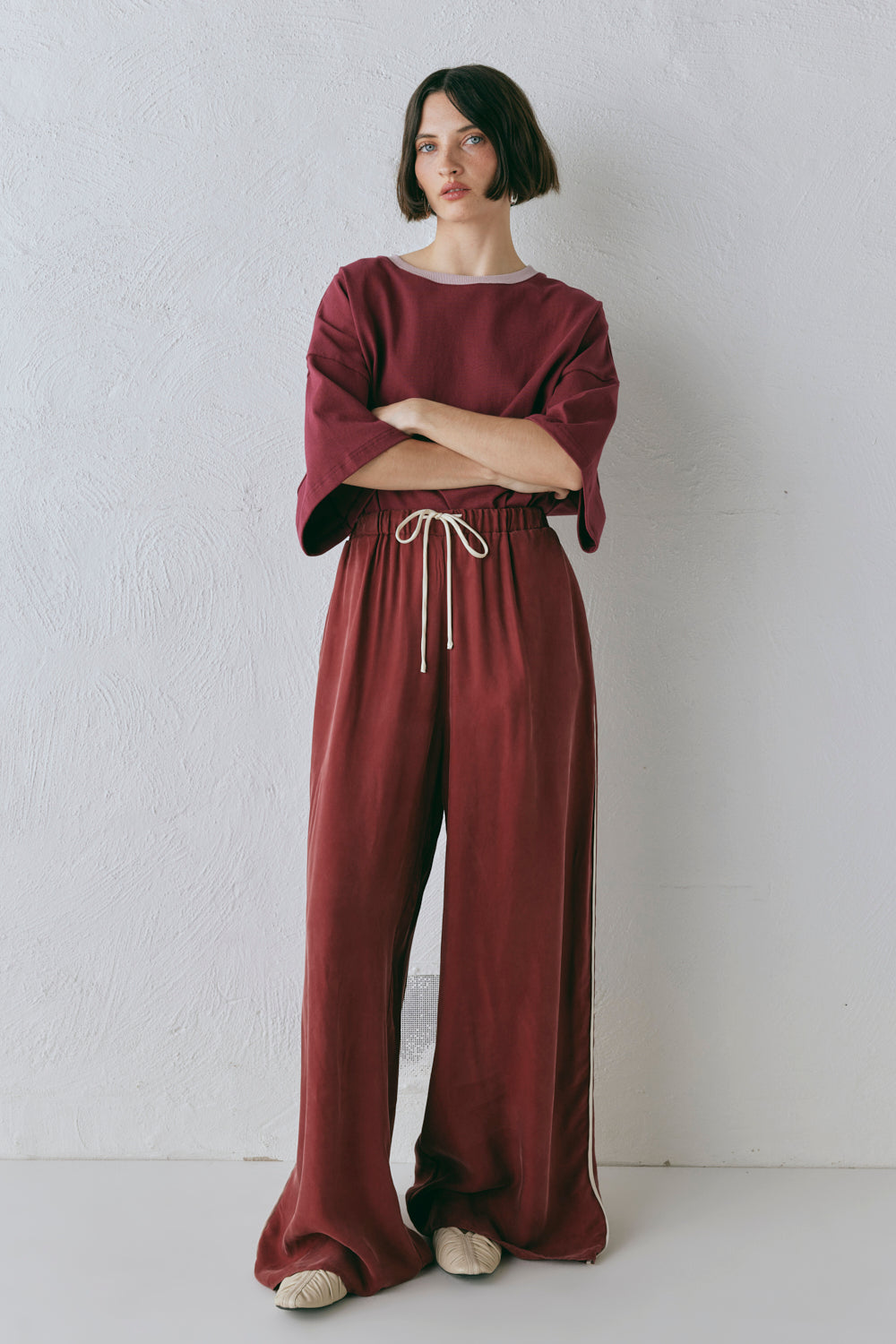 Moonscapes Pants Wine | VRG GRL online