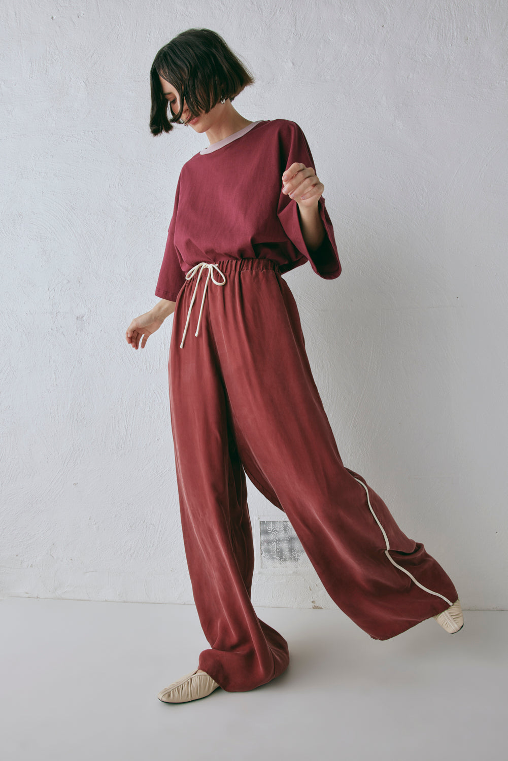 Moonscapes Pants Wine | VRG GRL online