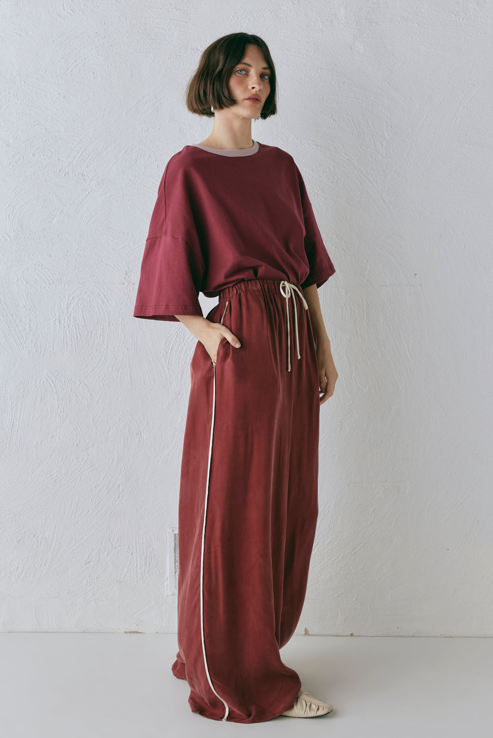 Moonscapes Pants Wine | VRG GRL online