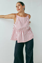 Indi Top Berry Stripe | VRG GRL sale
