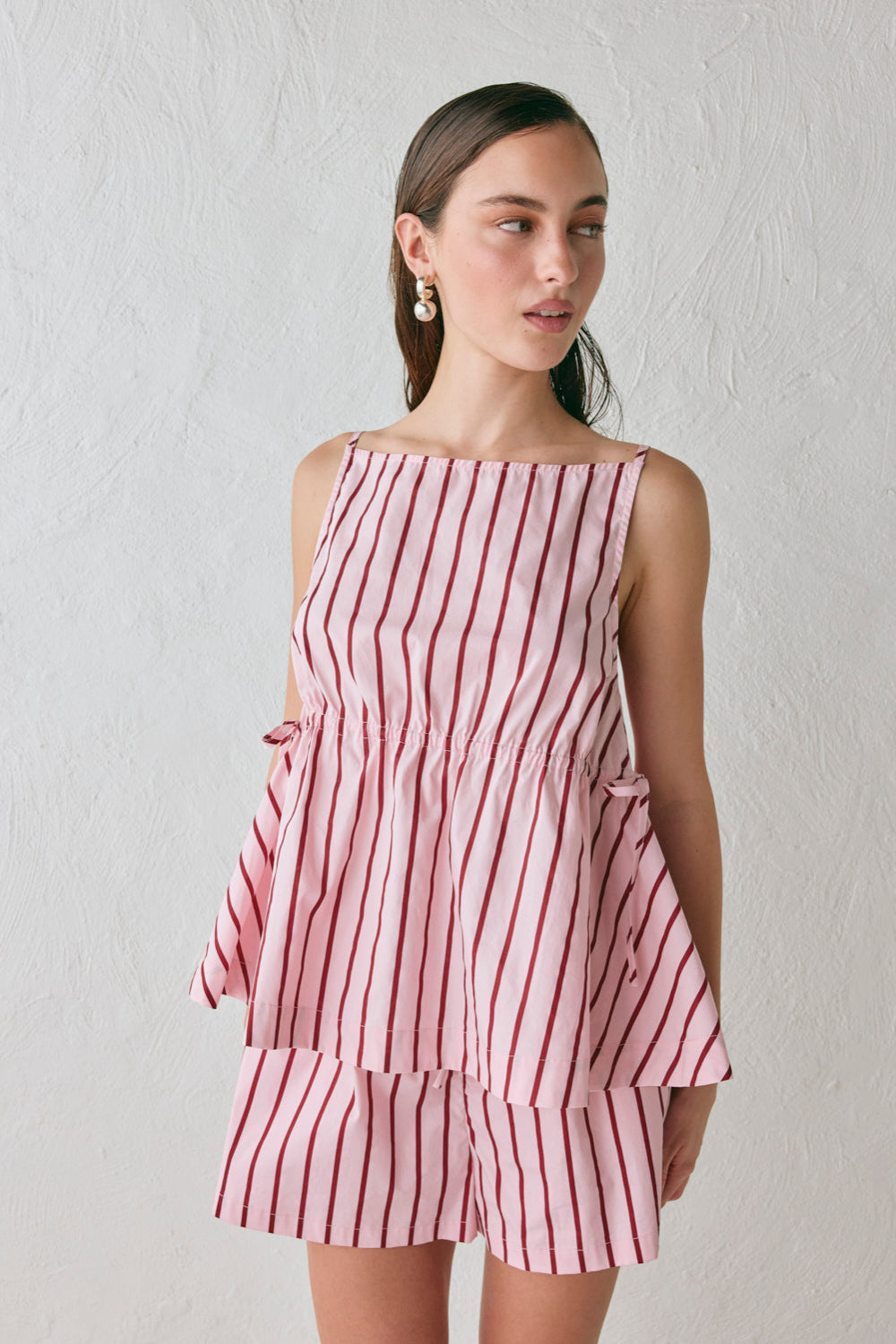 Indi Top Berry Stripe | VRG GRL sale