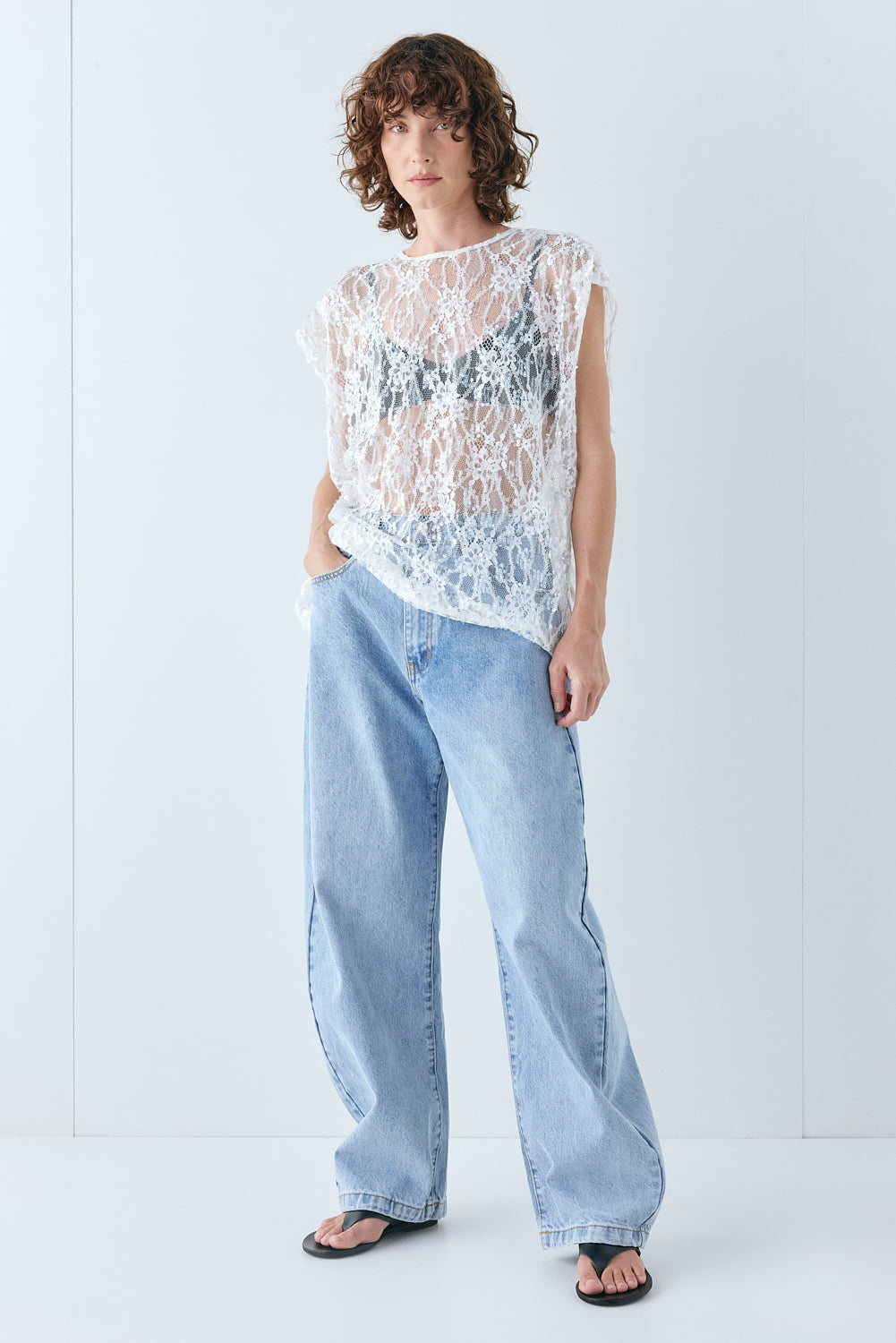 Devyn Sequin Top White | VRG GRL near me