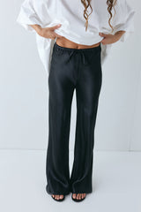 Rae Satin Pants Black | VRG GRL for sale