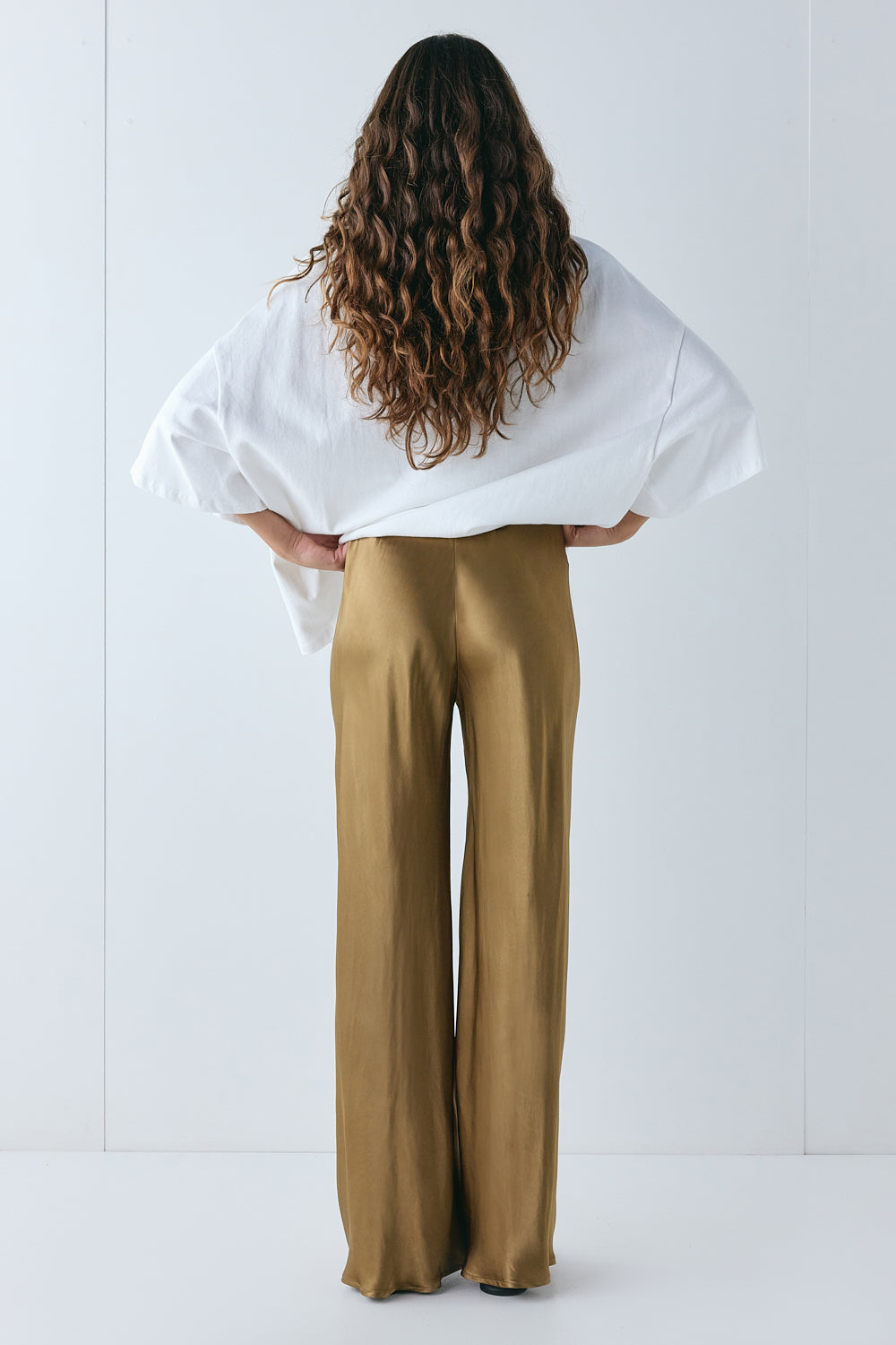 Rae Satin Pants Copper | VRG GRL near me