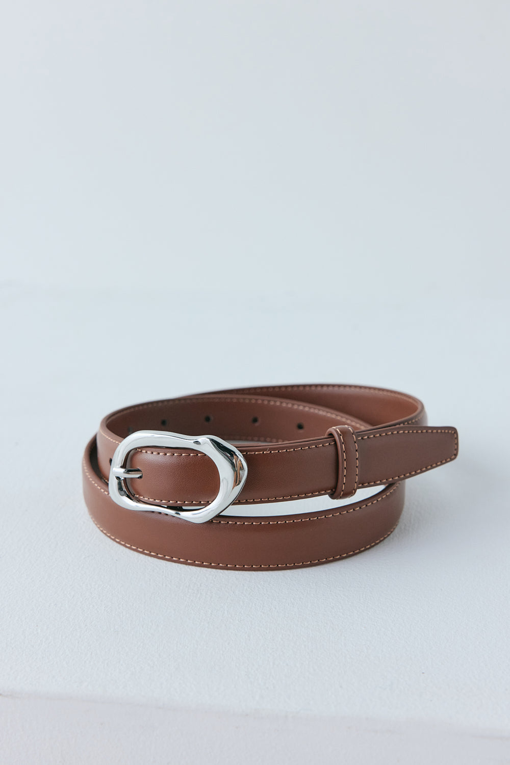 Mali Leather Belt Brown | VRG GRL online
