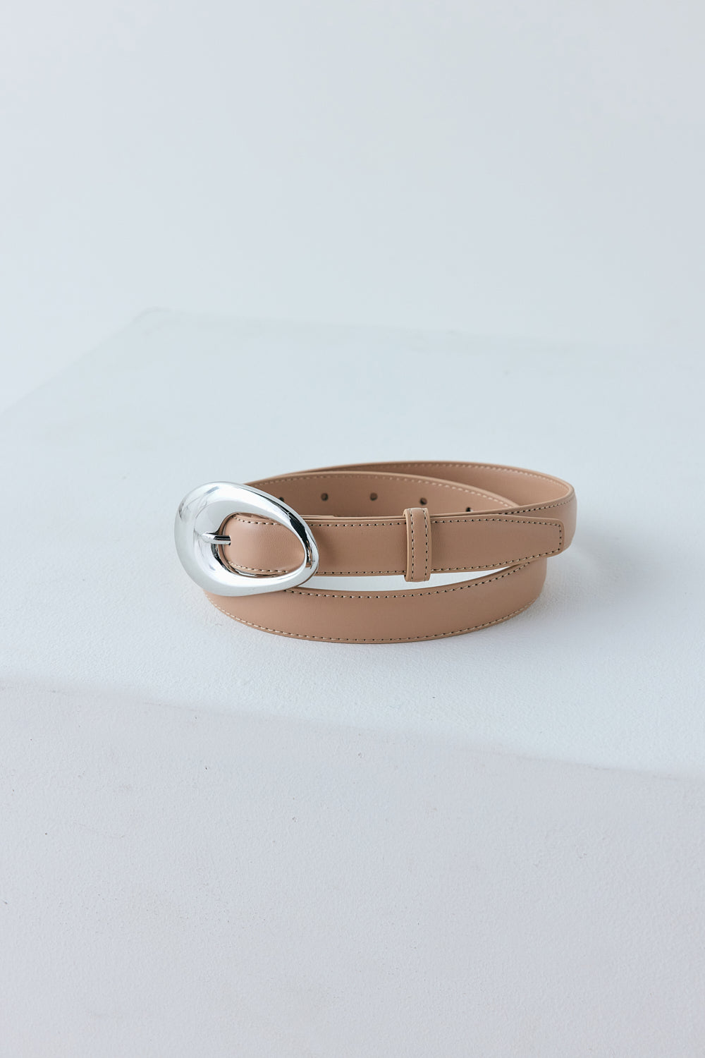 Alina Leather Belt Tan | VRG GRL for sale
