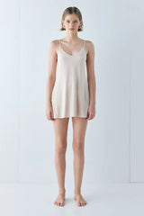Carrie Mini Slip Dress Nude | VRG GRL near me